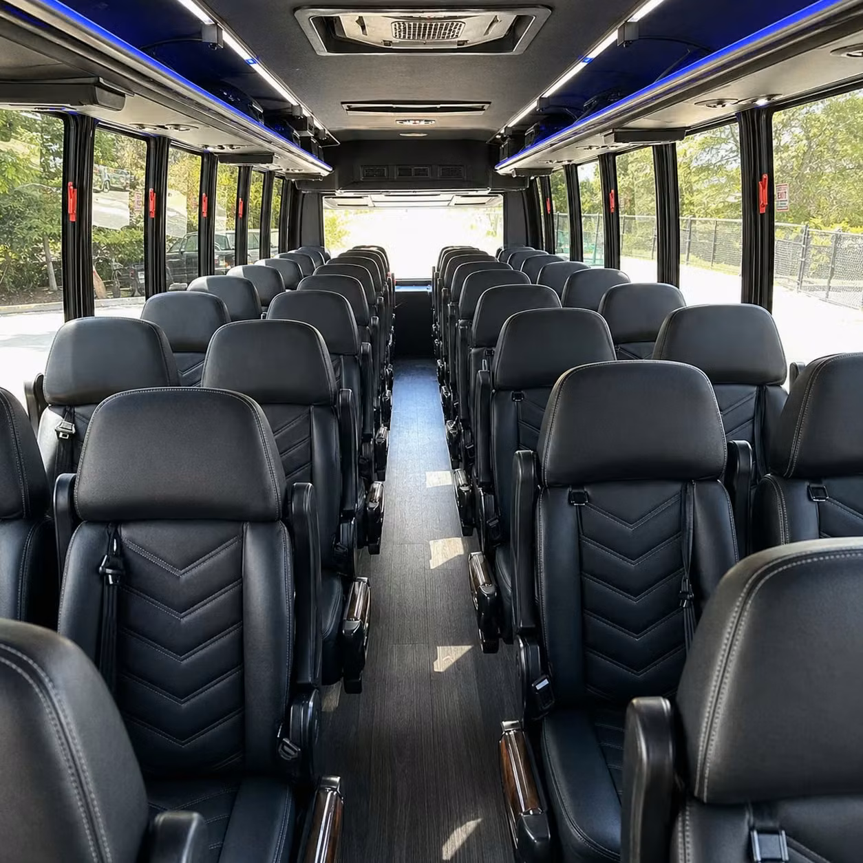 28 passenger minibus interior