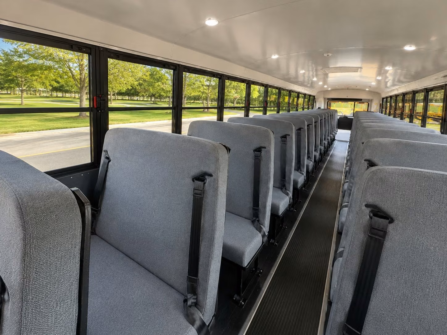 school bus inside